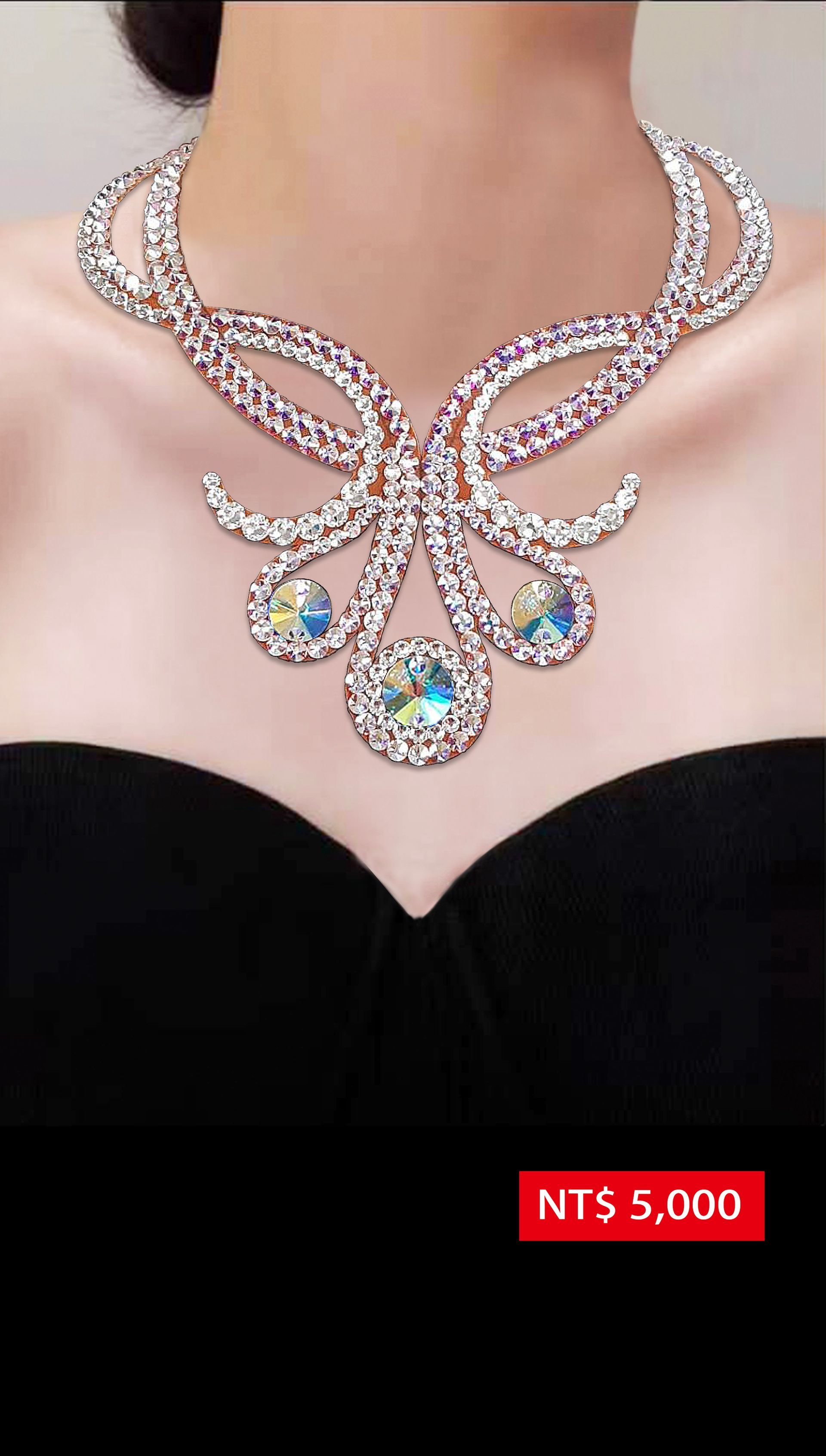 施華洛世奇水鑽項鍊N25003-AB