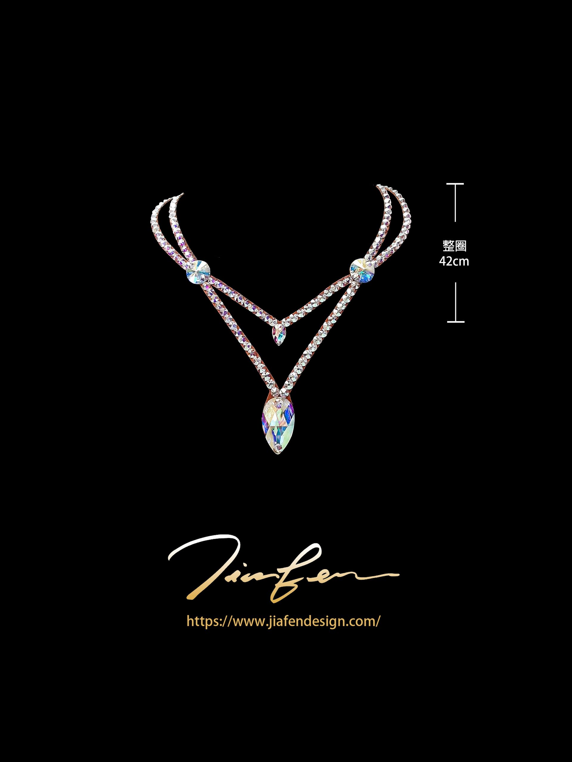 施華洛世奇水鑽項鍊N25004-AB