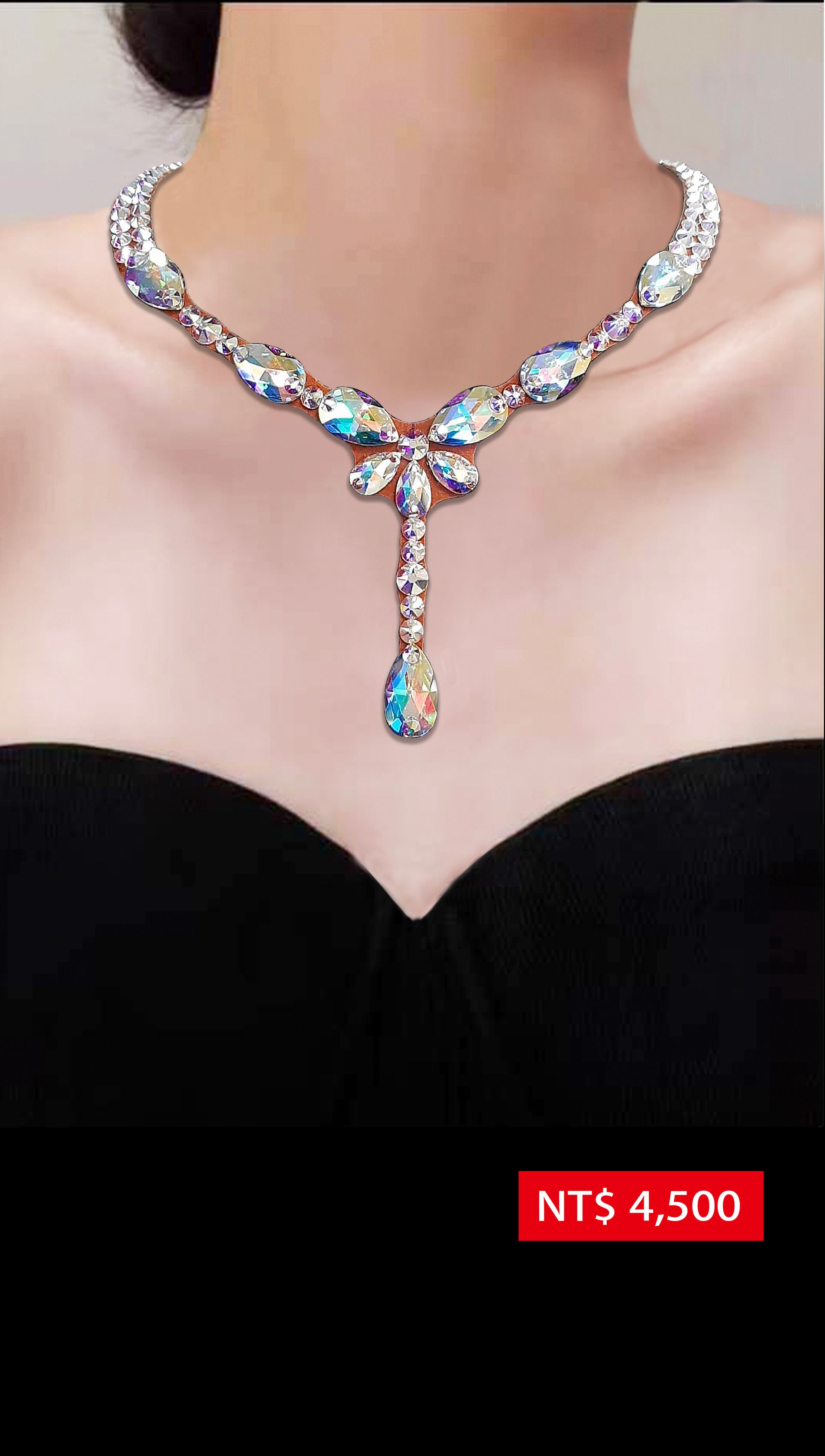 施華洛世奇水鑽項鍊N25007-AB