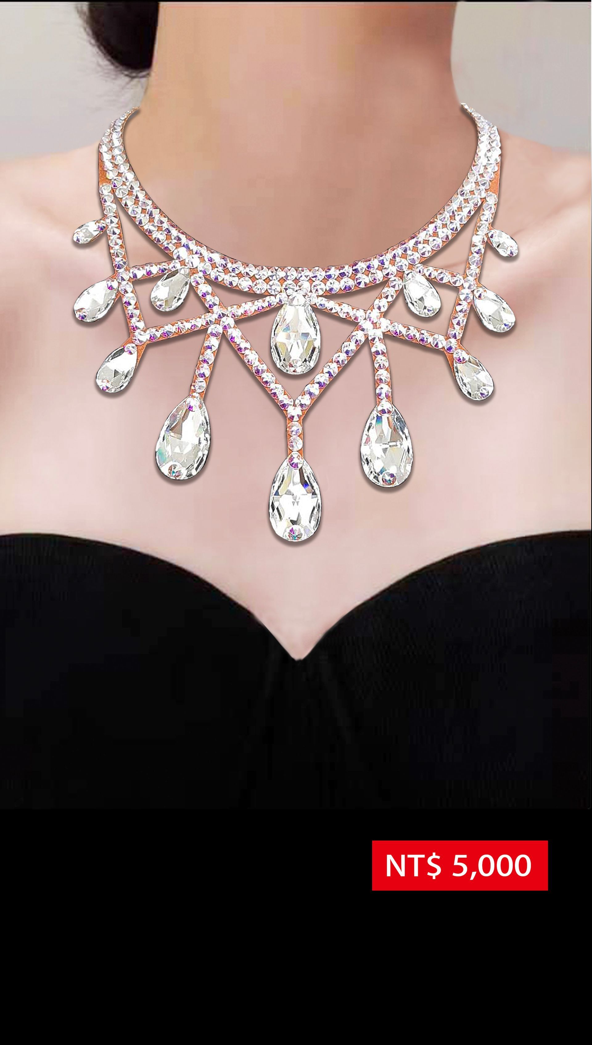 施華洛世奇水鑽項鍊N25008-AB