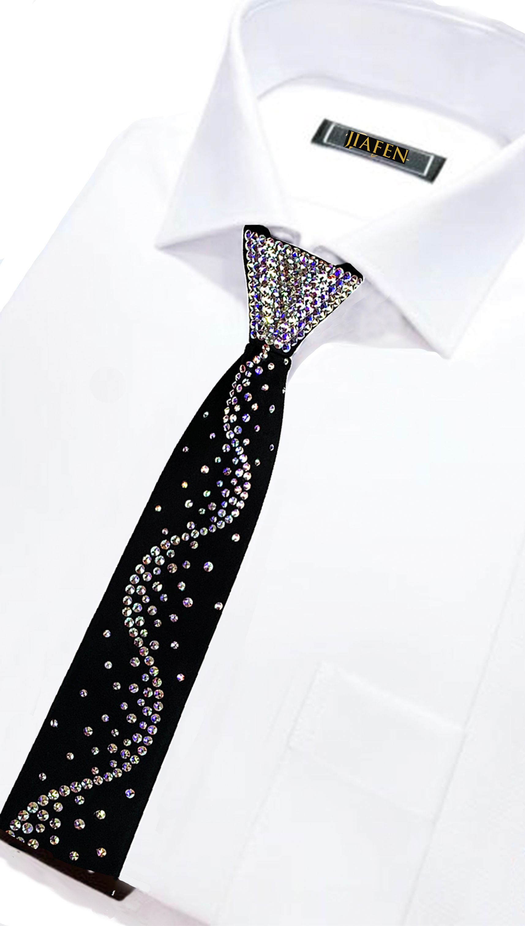 施華洛世奇水鑽領帶-T25001