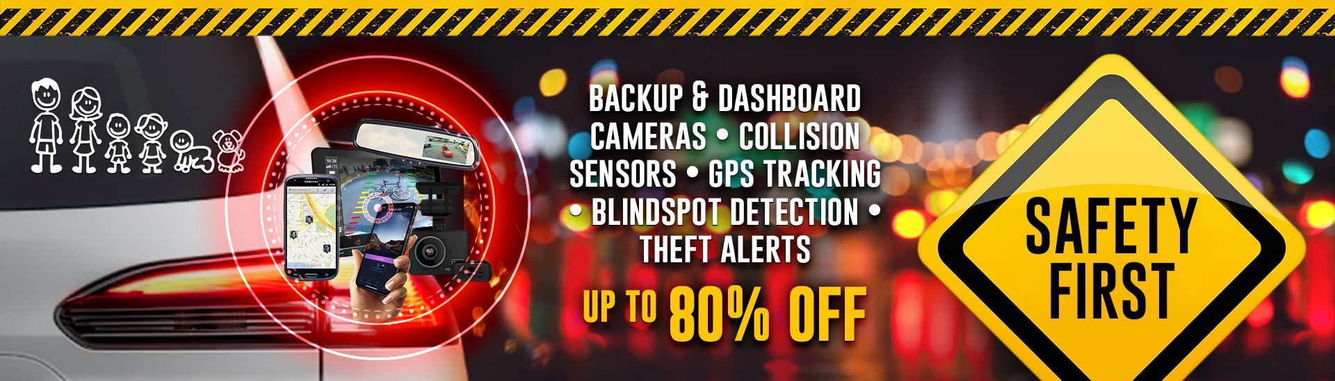 Safety First: Backup & Dashboard Cameras, Collision Sensors, GPS Tracking, Blindspot Detection, Theft Alerts
