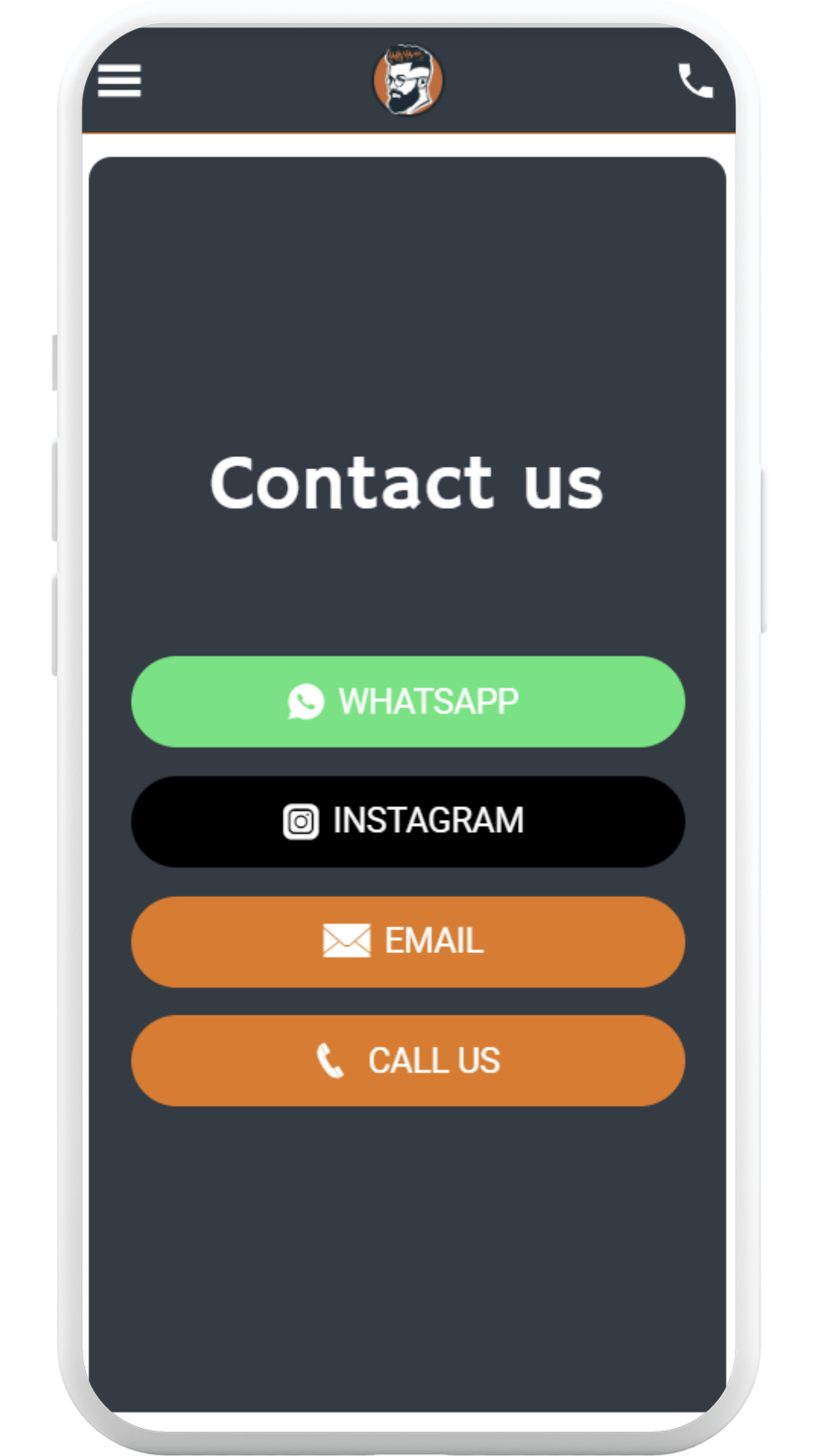 Mobile screen showing 