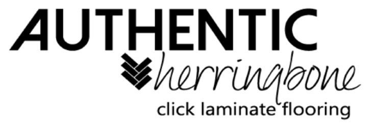 The logo for authentic herringbone click laminate flooring