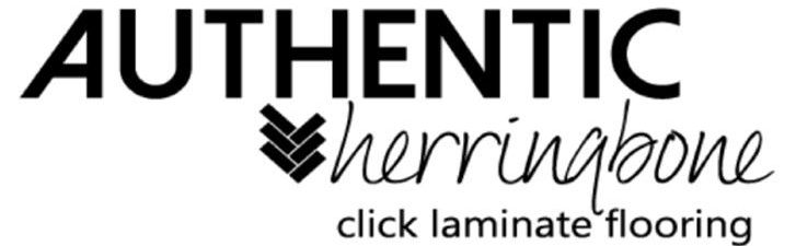 The logo for authentic herringbone click laminate flooring