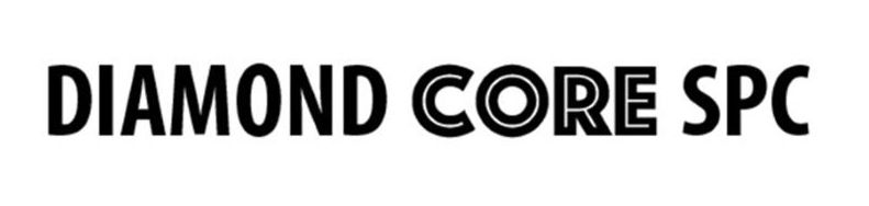 A black and white logo for diamond core spc