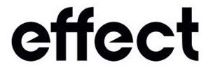 The word effect is written in black on a white background.