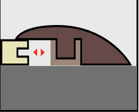 A cartoon drawing of a staircase with the letter l on it