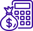 calculator and cash icon