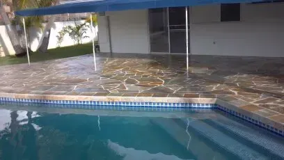 Pool side — Kailua, HI — Jack's Tile & Stone Inc