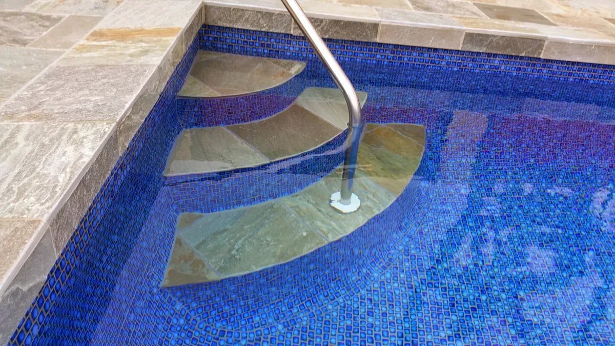 Pool Stairs — Kailua, HI — Jack's Tile & Stone Inc