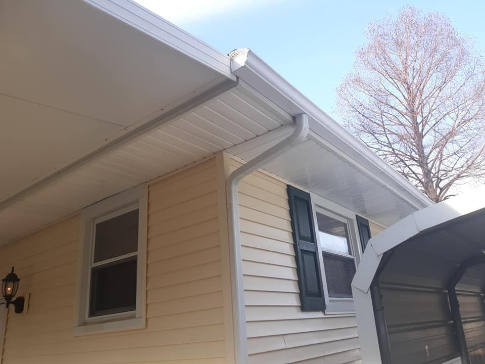 Metal Gutter and Downspout – Highland, IL – We Wash Dirty Houses