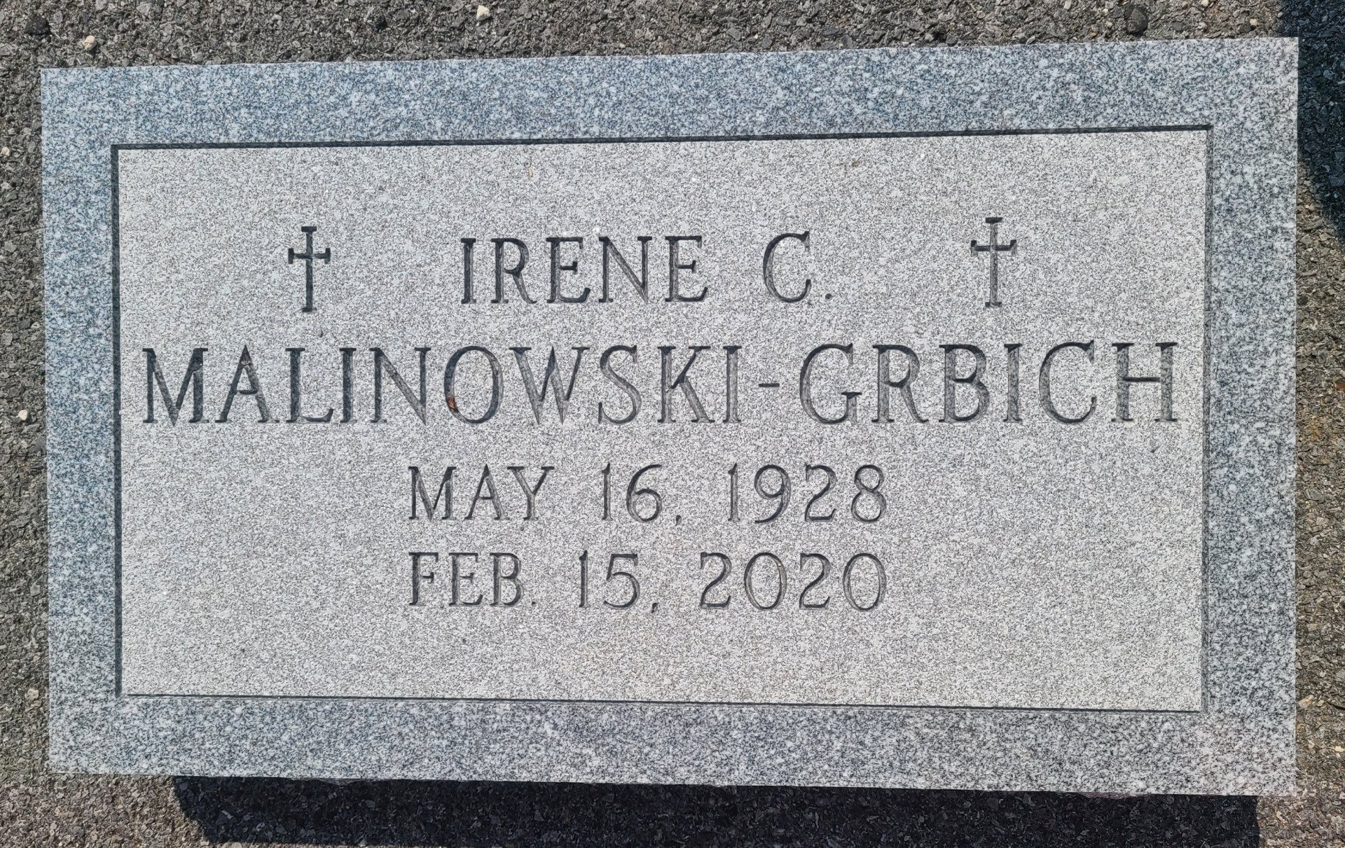 Irene Malinowski Grbich Monument — Hyde Park, NY — Barre Memorials