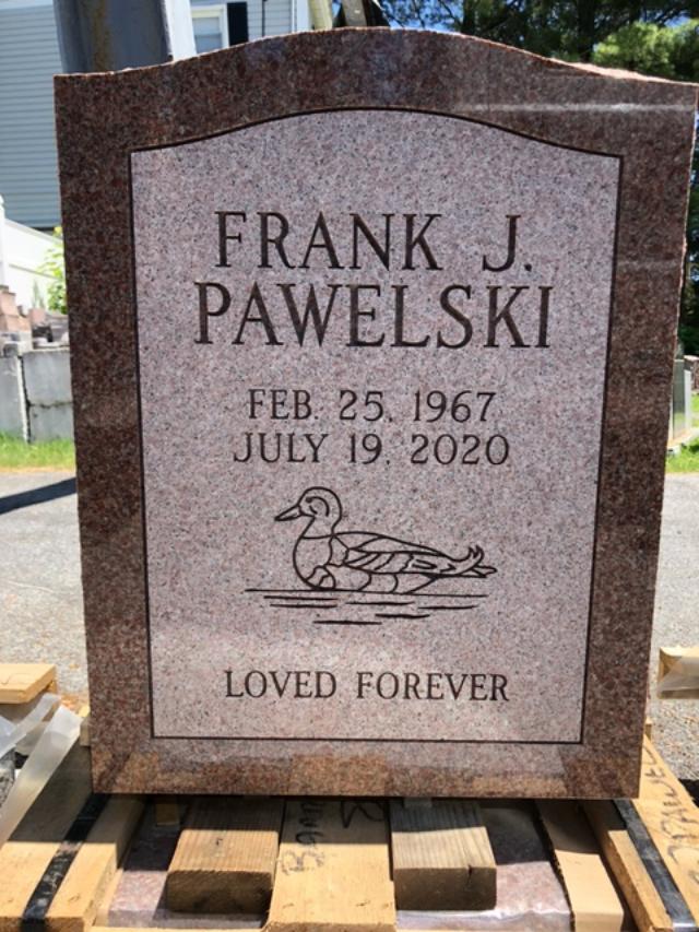 Frank Pawelski Monument — Hyde Park, NY — Barre Memorials