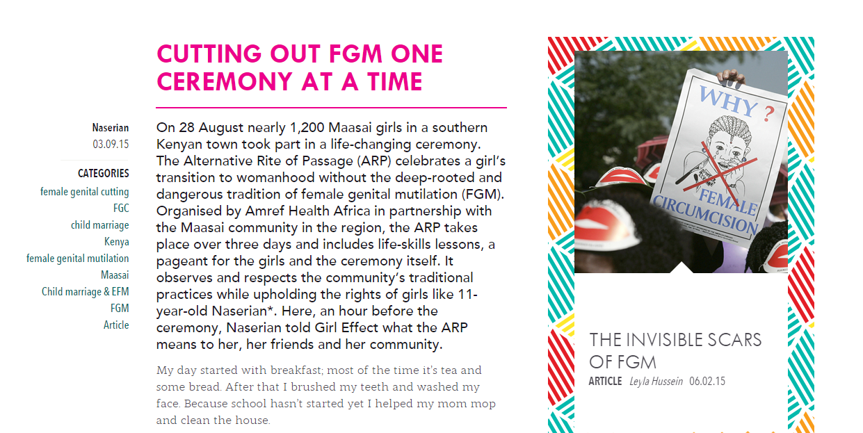Cutting out GFM one ceremony at a time article snipet