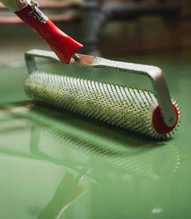 Epoxy floor coatings for a home in Topeka, Kansas