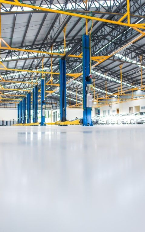 Durable floor coating in a Topeka warehouse