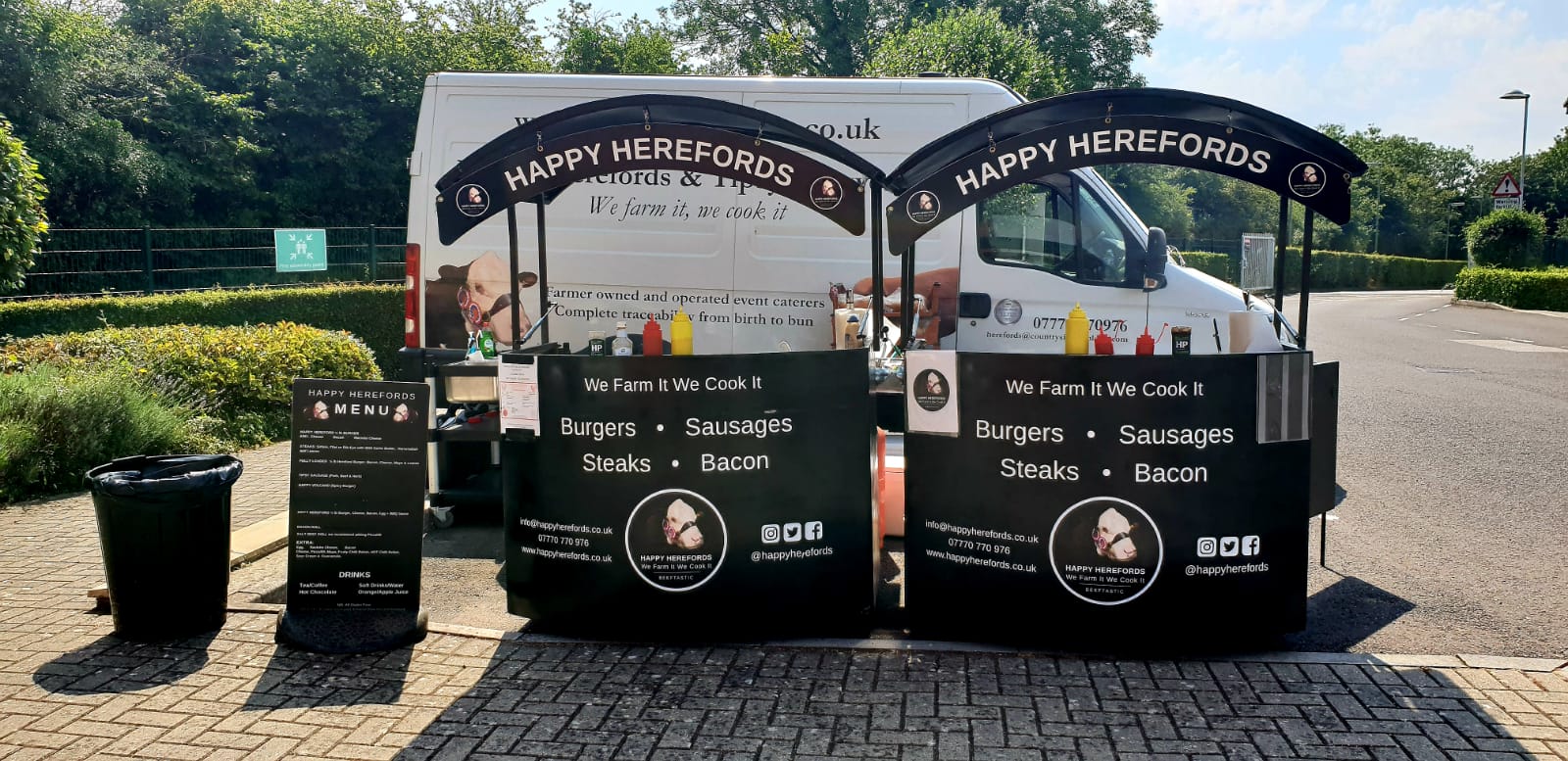 happy herefords event food stalls