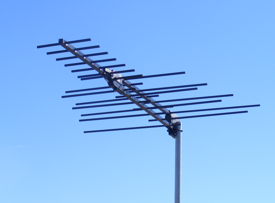 Roof With TV Antenna — Antenna Installation In Clarence Valley NSW