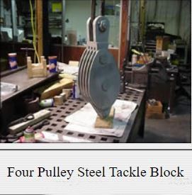 Pulley Steel Tackle Block — Philadelphia, PA — Derbyshire Machine & Tool Co