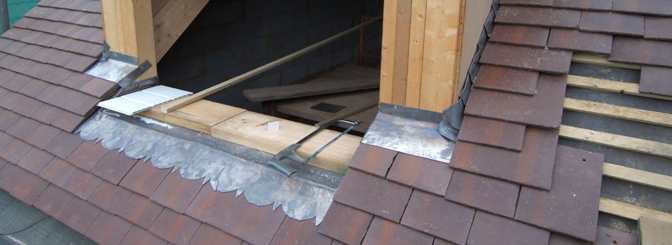 Lead roof flashing 
