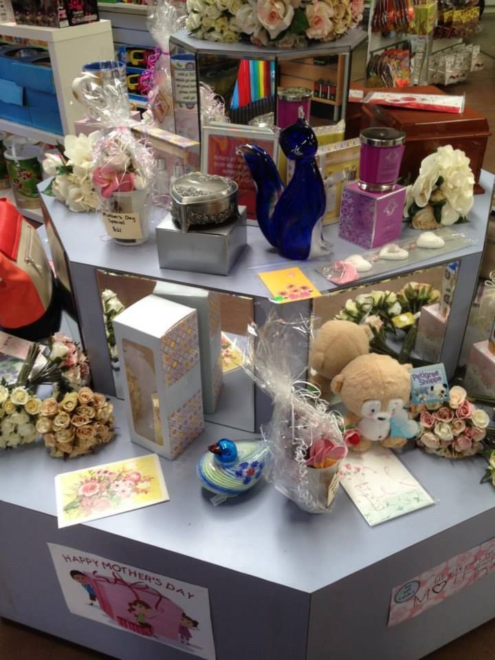 Mother's Day Gifts Displayed on a Multi-tiered Shelf — Enterprise Electrics NT Pty Ltd in Tennant Creek, NT
