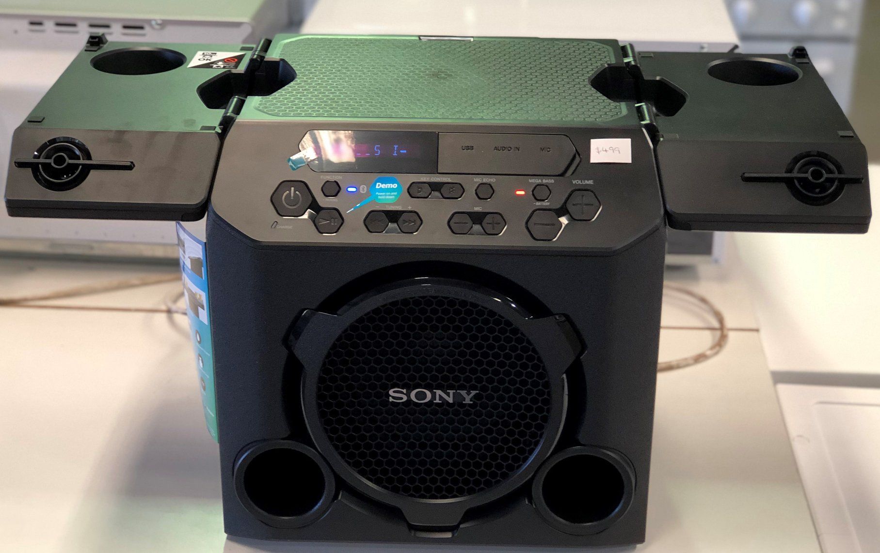Black Sony Portable Speaker With Cup Holders — Enterprise Electrics NT Pty Ltd in Tennant Creek, NT
