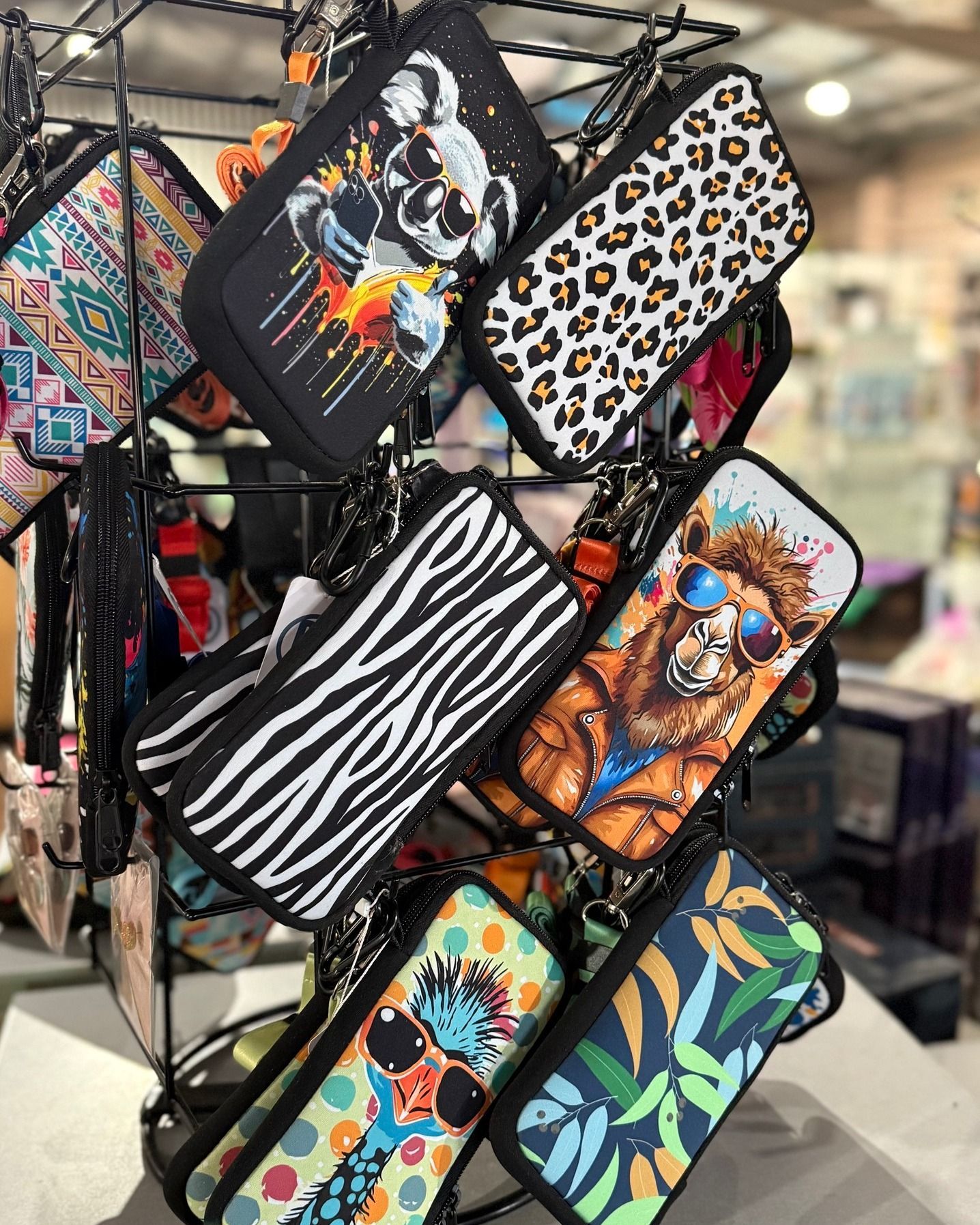 Display of Colourful Phone Cases With Various Patterns and Animal Designs — Enterprise Electrics NT Pty Ltd in Tennant Creek, NT