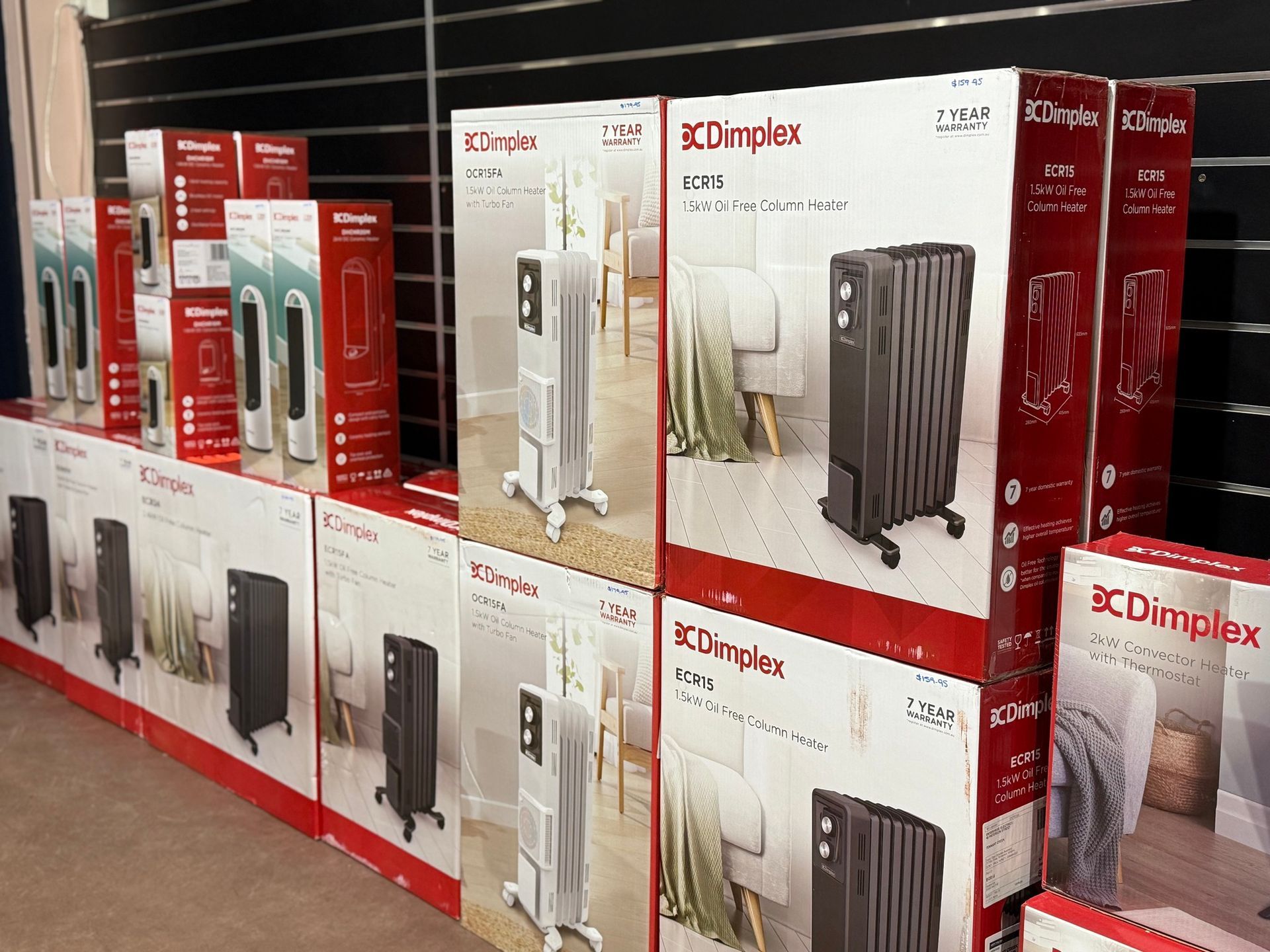 Row of Boxed Oil-filled Heaters — Enterprise Electrics NT Pty Ltd in Tennant Creek, NT