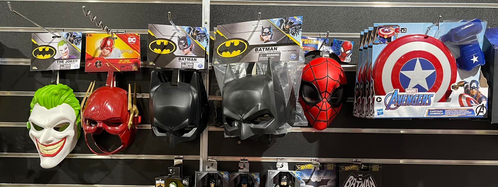 Display of Superhero Masks and a Shield — Enterprise Electrics NT Pty Ltd in Tennant Creek, NT