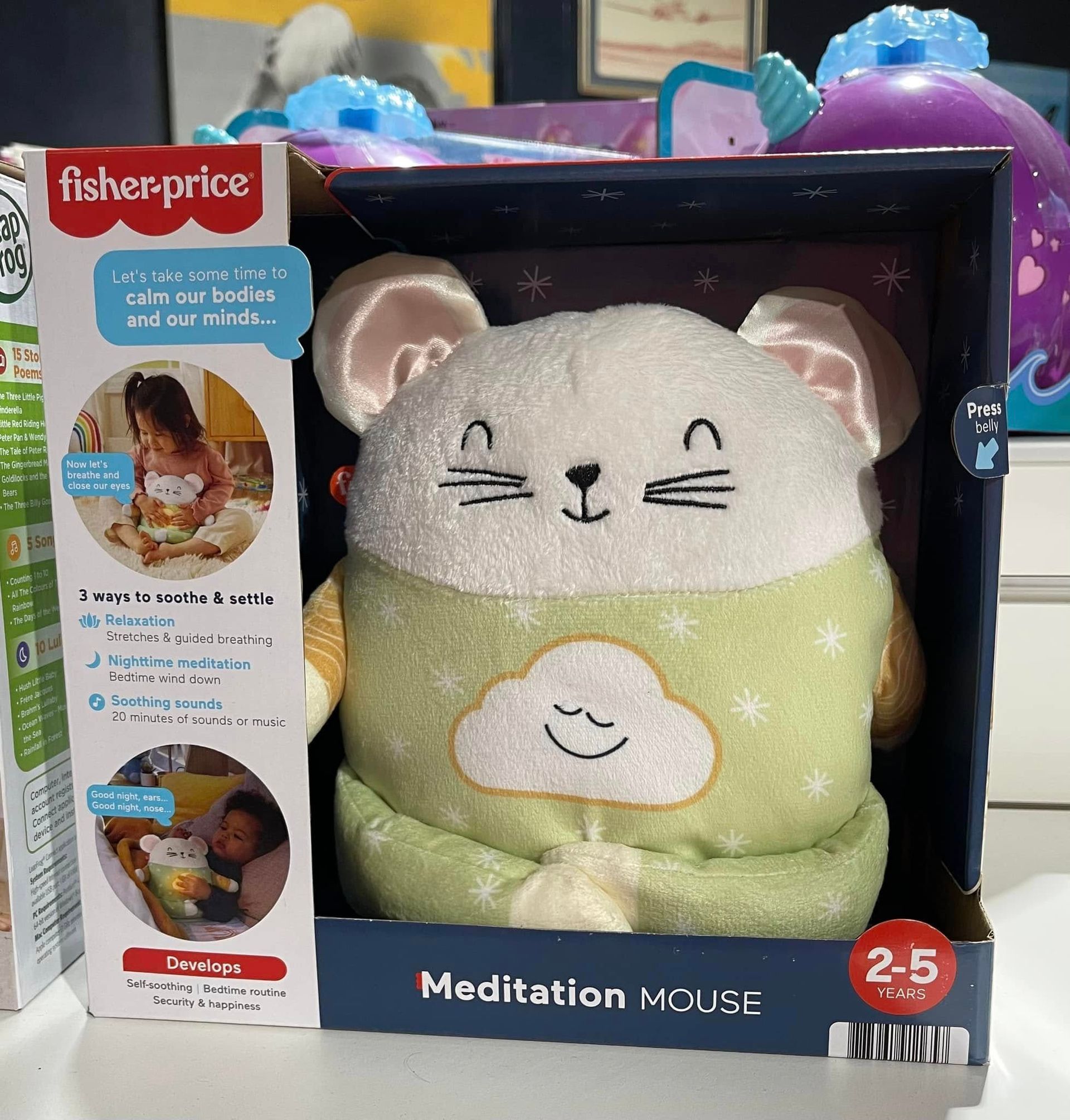 Fisher-price Meditation Mouse Toy in Box — Enterprise Electrics NT Pty Ltd in Tennant Creek, NT