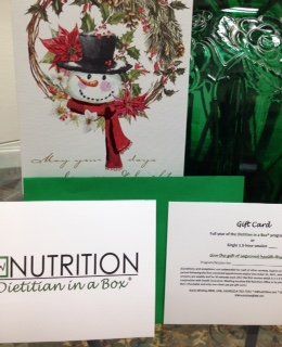 KW Nutrition Dietitian in a Box with green vase