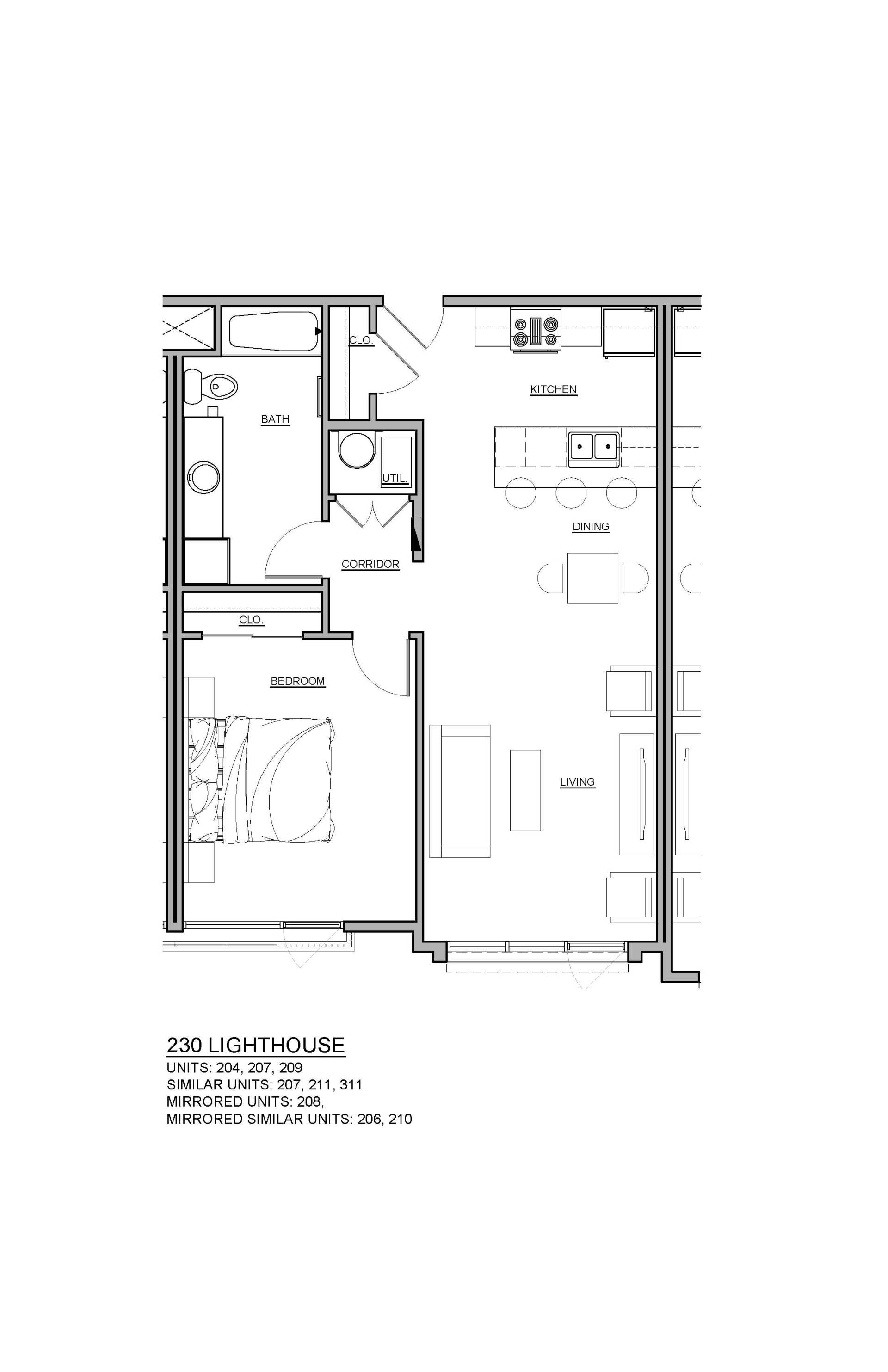 230 LIGHTHOUSE - UNITS 204, 207, 209