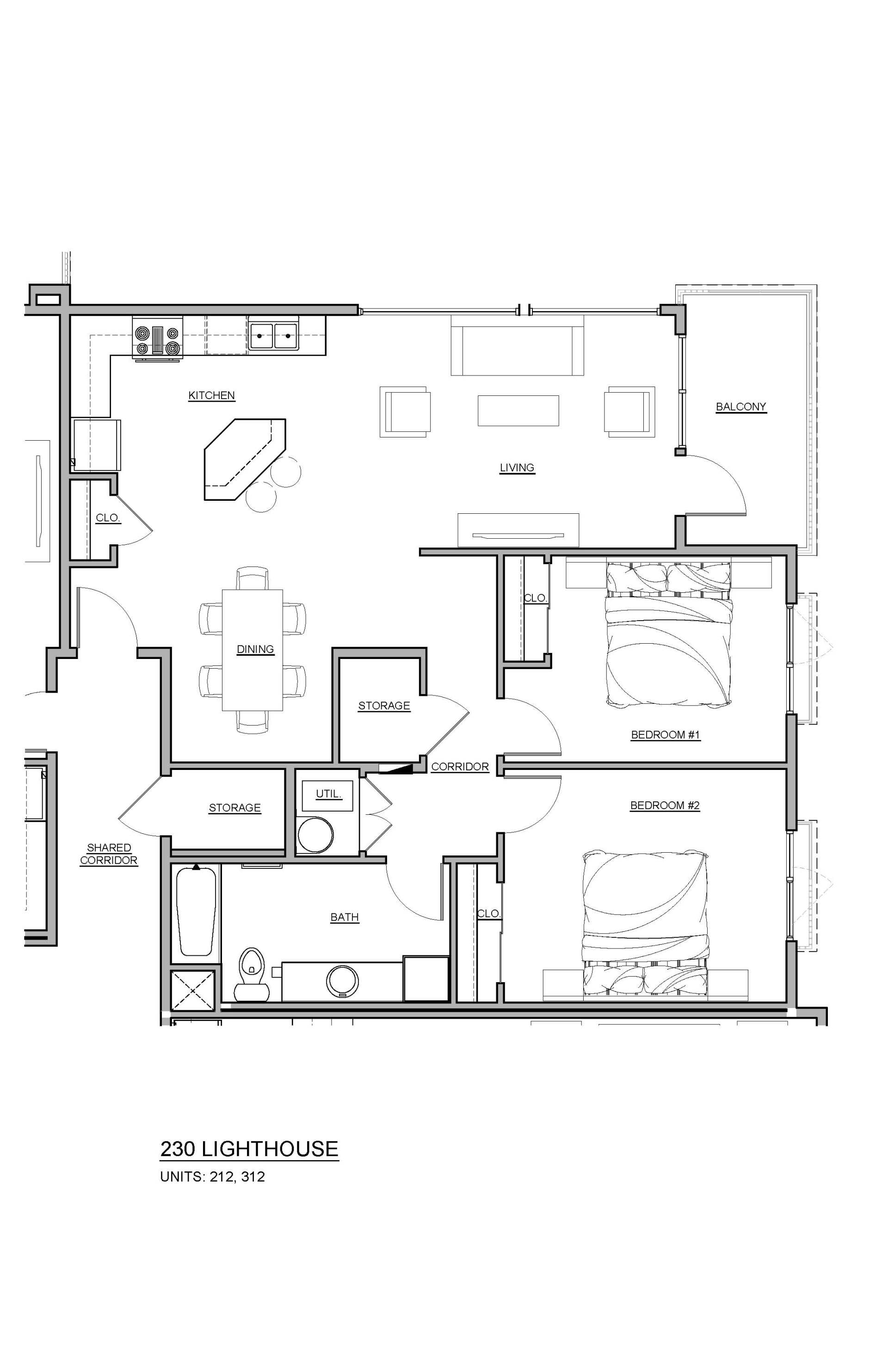 230 LIGHTHOUSE - UNITS 212, 312
