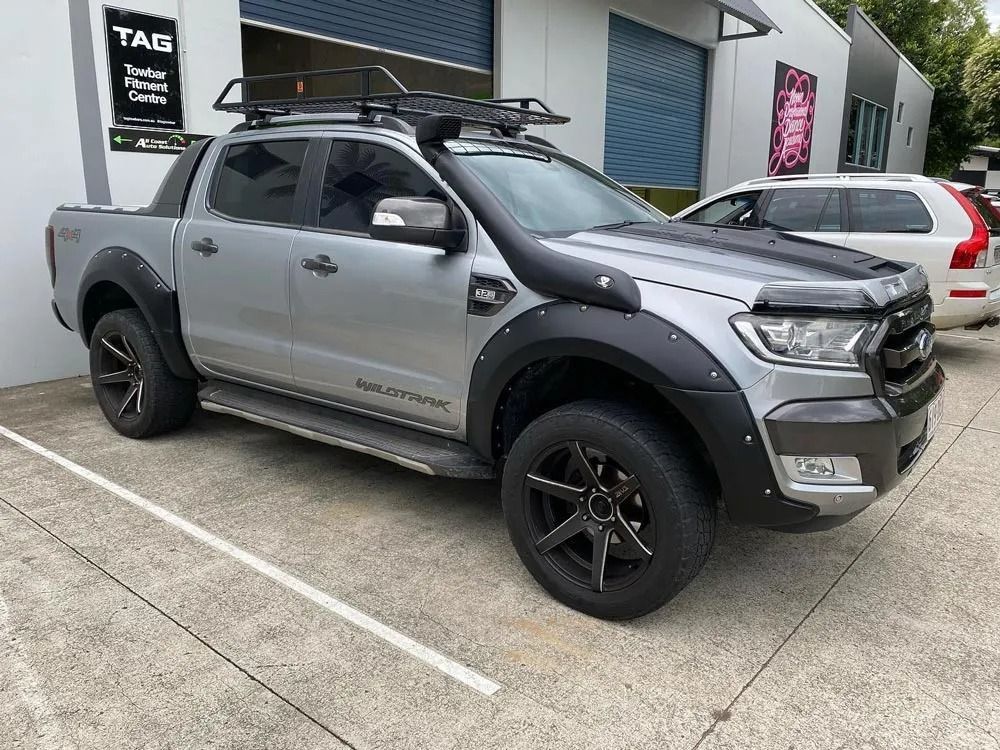Silver Ford Ranger Wildtrak Parked Outdoors — All Coast Auto Solutions in Noosaville, QLD