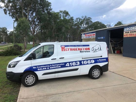 A White Service Van - Refrigeration Service in South Burnett, QLD