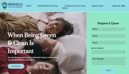 Winfield Cleaning home page