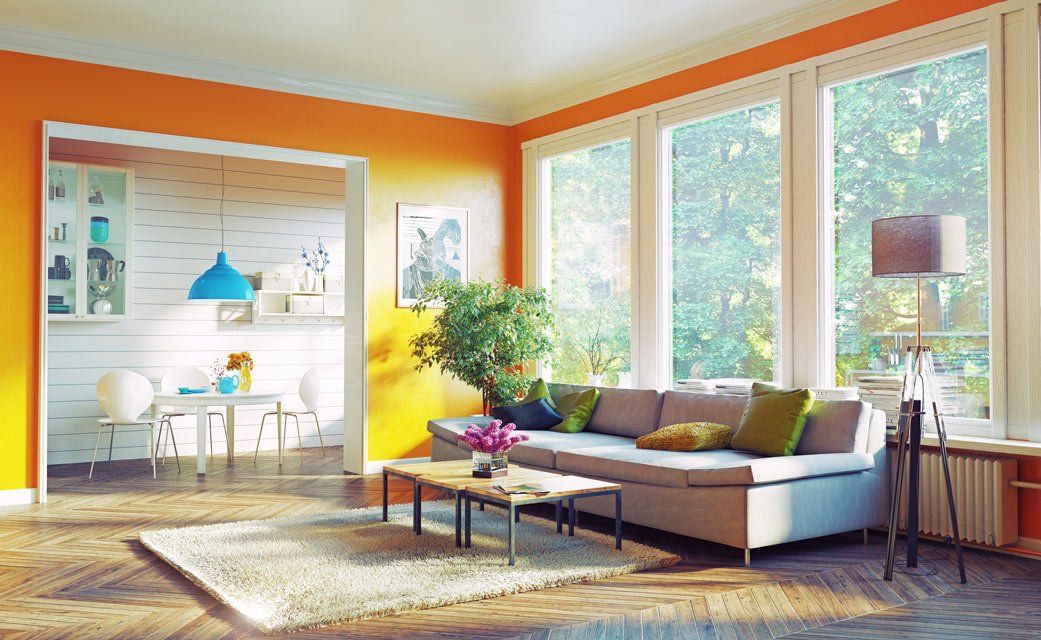 Living Room Painted In Yellow — Bolingbrook, IL — A & D Quality Painting