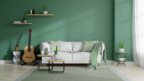 Living Room Painted In Green — Bolingbrook, IL — A & D Quality Painting