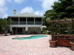 Backyard with Swimming Pool and Plants — Sarasota, FL — Custom Pavers of Southwest Florida