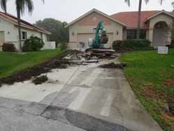 Driveway Under Construction — Sarasota, FL — Custom Pavers of Southwest Florida