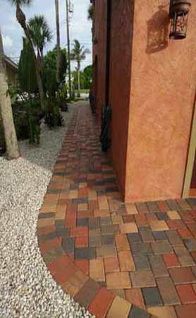 Walkway on The Side of The House — Sarasota, FL — Custom Pavers of Southwest Florida