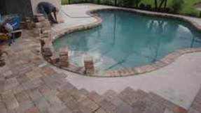 Stack of Pavements on The Side of The Pool — Sarasota, FL — Custom Pavers of Southwest Florida