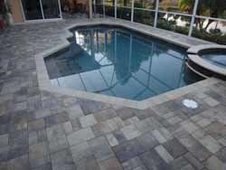 Swimming Pool Area with Pavement — Sarasota, FL — Custom Pavers of Southwest Florida