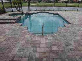 Pool with Handrail — Sarasota, FL — Custom Pavers of Southwest Florida