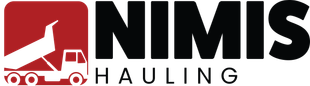 A logo for a company called nimis hauling