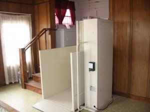 wheelchair lift for stairs in Oakland home