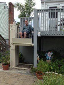 stair lift and wheelchair lift into home