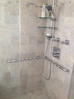 wheelchair bathroom access shower