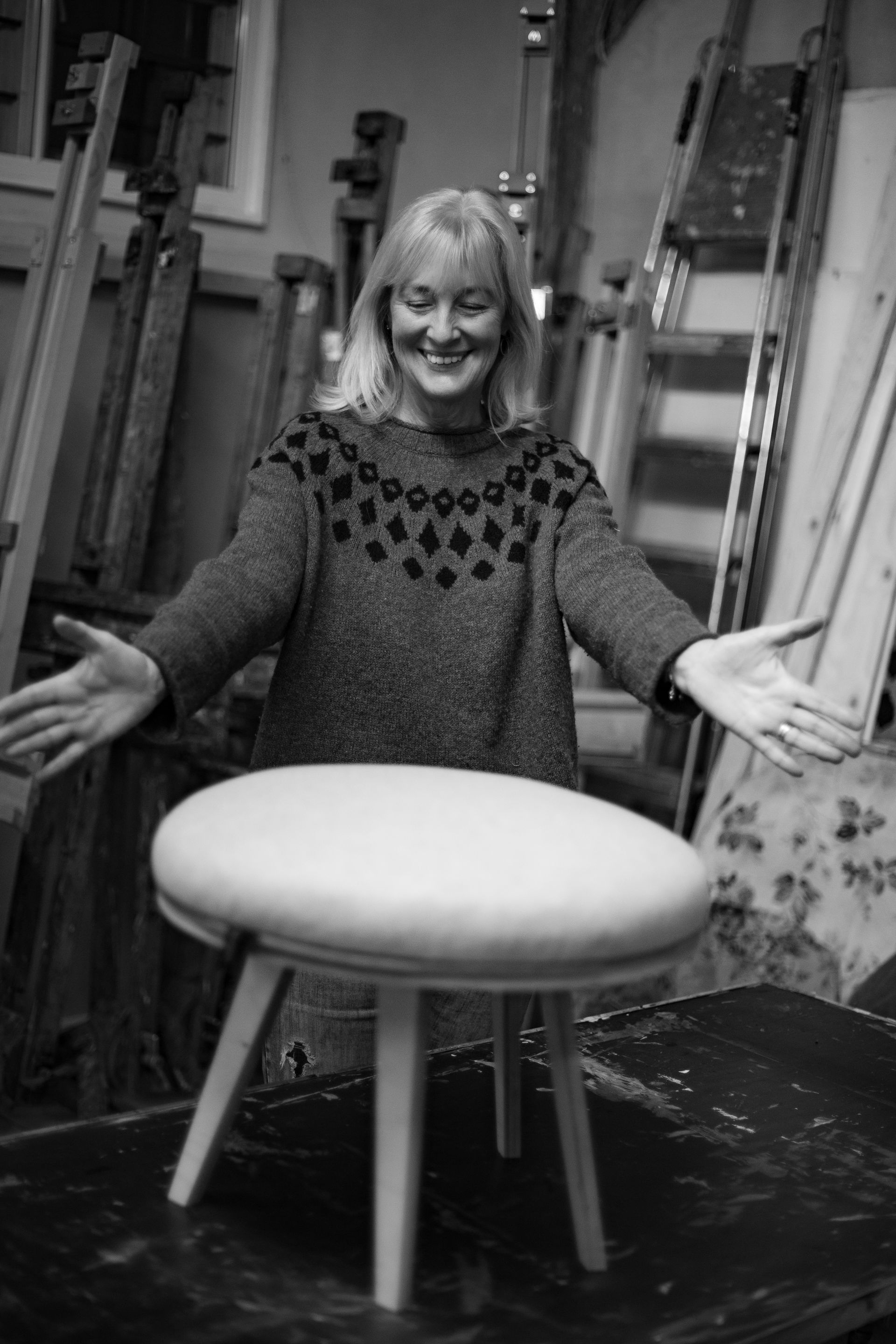 Modern upholstery one day footstool workshop